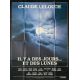 THERE WERE DAYS AND MOONS French Movie Poster Style A Moon. - 47x63 in. - 1990 - Claude Lelouch, Gérard lanvin