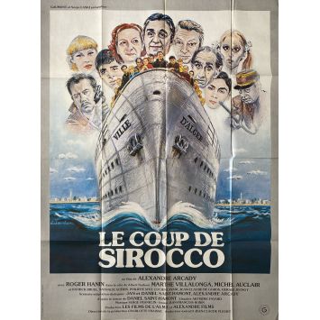 LE COUP DU SIROCCO Affiche de cinéma- 120x160 cm. - 1979 - Alexandre Arcady, Roger Hanin