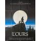 L'OURS Affiche de cinéma- 120x160 cm. - 1988 - Jean-Jacques Annaud, Tchéky Karyo