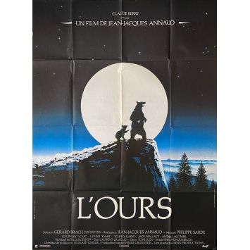 L'OURS Affiche de cinéma- 120x160 cm. - 1988 - Jean-Jacques Annaud, Tchéky Karyo