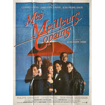 MES MEILLEURS COPAINS Affiche de cinéma- 120x160 cm. - 1989 - Jean-Marie Poiré, Jean-Pierre Bacri