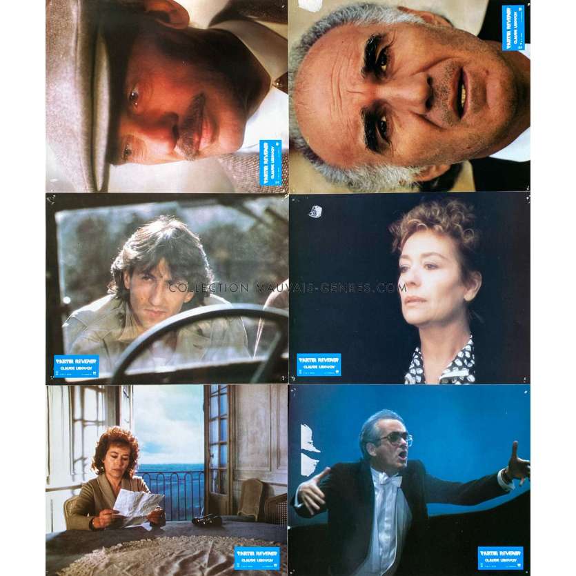 PARTIR REVENIR French Lobby Cards x6 - 9x12 in. - 1985 - Claude Lelouch, Jean-Louis Trintignant