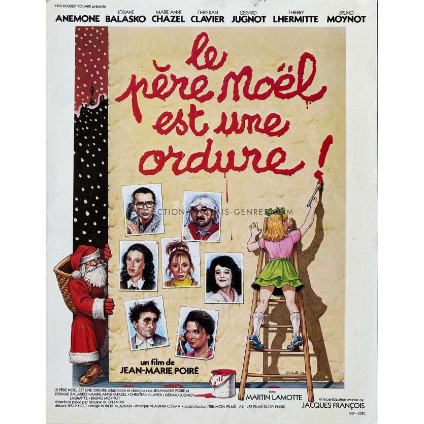 LE PERE NOEL EST UNE ORDURE Synopsis- 21x30 cm. - 1982 - Jean-Marie Poiré, Thierry Lhermitte