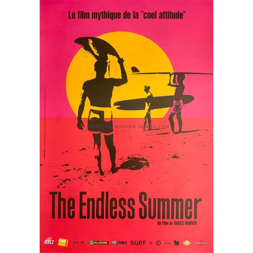 THE ENDLESS SUMMER Affiche de cinéma- 40x60 cm. - 1966/R2016 - Bruce Brown, Surf, Michael Hynson