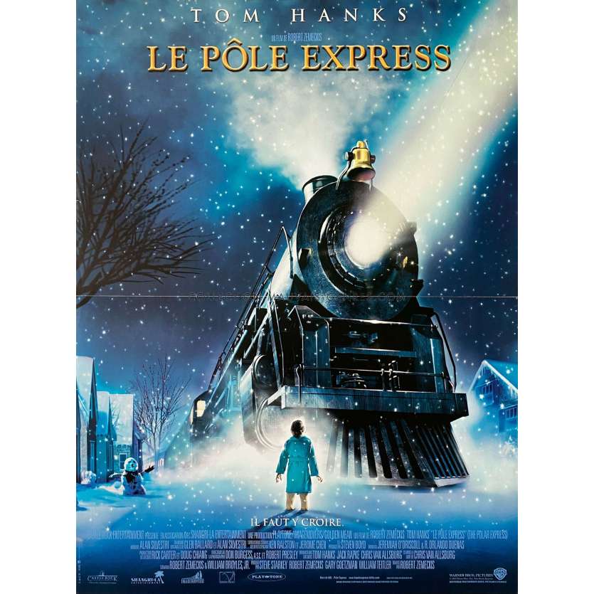 LE POLE EXPRESS Affiche de cinéma- 40x54 cm. - 2004 - Robert Zemeckis, Tom Hanks