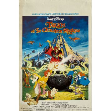 THE BLACK CAULDRON French Movie Poster Def - 15x21 in. - 1985 - Walt Disney, Freddie Jones