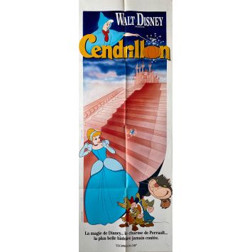 CENDRILLON Affiche de cinéma- 60x160 cm. - 1950/R1990 - Walt Disney, Ilien Woods