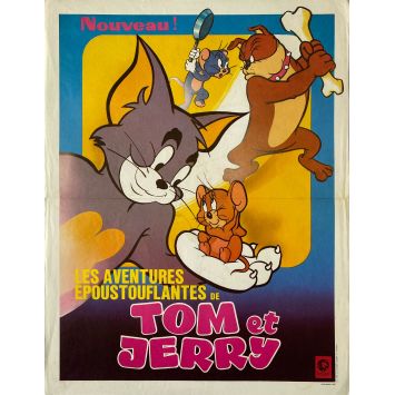 TOM AND JERRY ADVENTURES French Movie Poster- 15x21 in. - 1970 - Chuck Jones, William Hanna