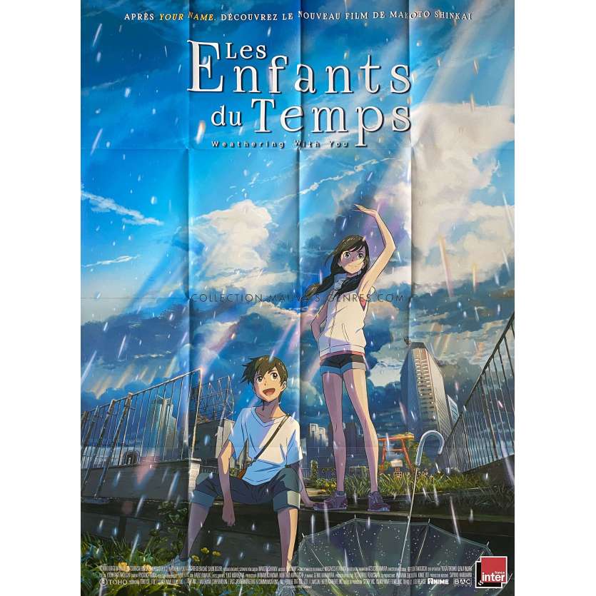 LES ENFANTS DU TEMPS Affiche de film- 120x160 cm. - 2019 - Nana Mori, Makoto Shinkai