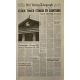 BACK TO THE FUTURE Newspaper Prop Replica Clock Tower 15x21 in. USA - 1985 - Robert Zemeckis, Michael J. Fox