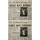 BACK TO THE FUTURE Newspapers Prop Replicas George McFly15x21 in. US - 1985 - Robert Zemeckis, Michael J. Fox