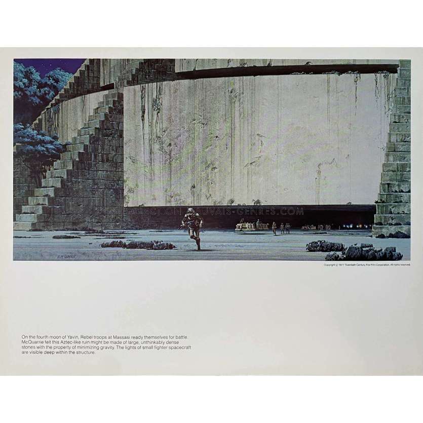 STAR WARS - LA GUERRE DES ETOILES Artwork N02 - 28x36 cm. - 1977 - Harrison Ford, George Lucas