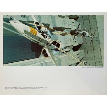 STAR WARS - LA GUERRE DES ETOILES Artwork N04 - 28x36 cm. - 1977 - Harrison Ford, George Lucas