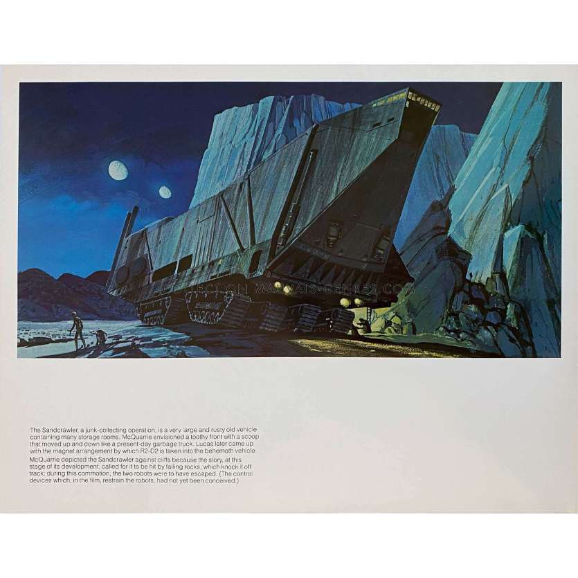 STAR WARS - LA GUERRE DES ETOILES Artwork N07 - 28x36 cm. - 1977 - Harrison Ford, George Lucas