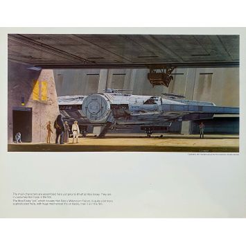 STAR WARS - LA GUERRE DES ETOILES Artwork N12 - 28x36 cm. - 1977 - Harrison Ford, George Lucas