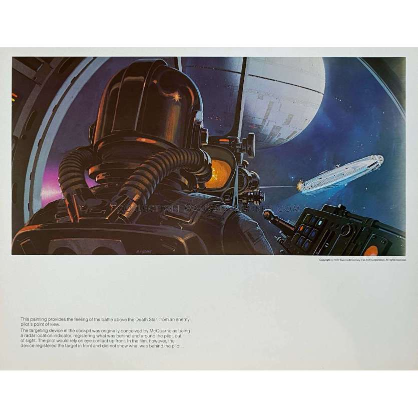 STAR WARS - LA GUERRE DES ETOILES Artwork N14 - 28x36 cm. - 1977 - Harrison Ford, George Lucas