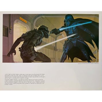 STAR WARS - LA GUERRE DES ETOILES Artwork N15 - 28x36 cm. - 1977 - Harrison Ford, George Lucas