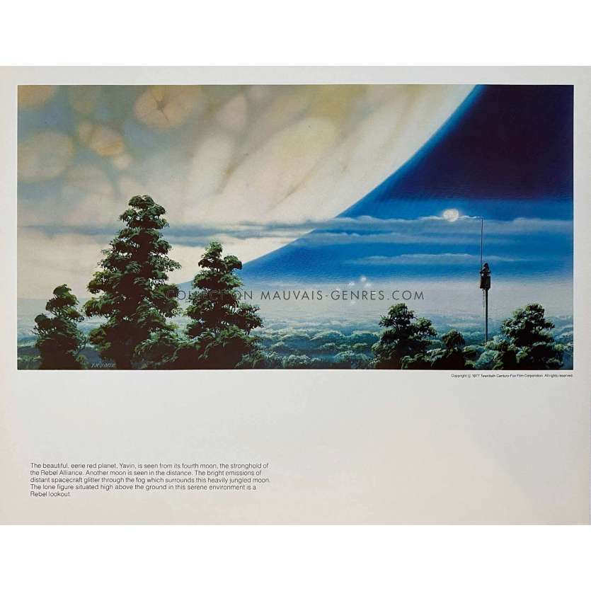 STAR WARS - LA GUERRE DES ETOILES Artwork N16 - 28x36 cm. - 1977 - Harrison Ford, George Lucas