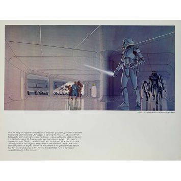 STAR WARS - LA GUERRE DES ETOILES Artwork N18 - 28x36 cm. - 1977 - Harrison Ford, George Lucas