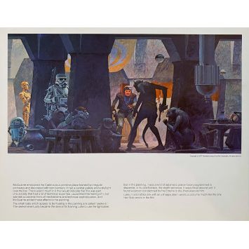 STAR WARS - LA GUERRE DES ETOILES Artwork N20 - 28x36 cm. - 1977 - Harrison Ford, George Lucas