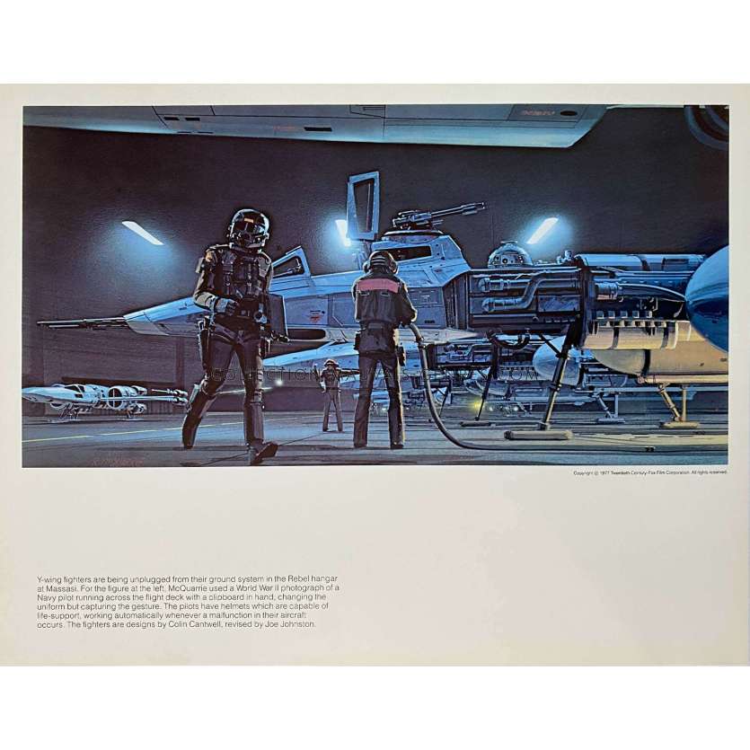 STAR WARS - LA GUERRE DES ETOILES Artwork N21 - 28x36 cm. - 1977 - Harrison Ford, George Lucas