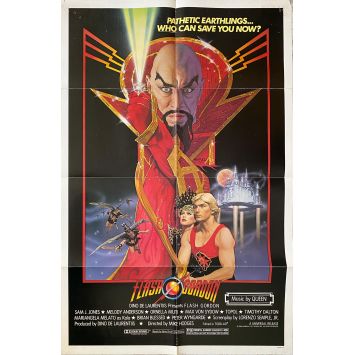FLASH GORDON Affiche de cinéma américaine- 69x104 cm. - 1980 - Mike Hodges, Max Von Sidow
