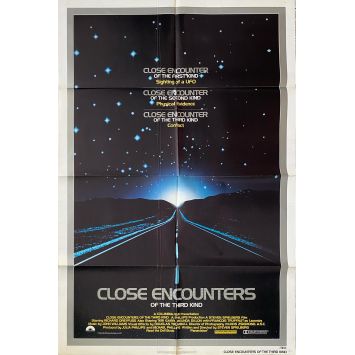 RENCONTRES DU TROISIEME TYPE Affiche de cinéma américaine- 69x104 cm. - 1977 - Steven Spielberg, Richard Dreyfuss