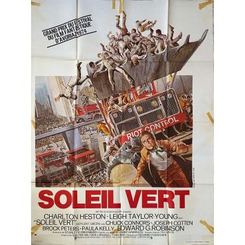 SOLEIL VERT Affiche de cinéma française- 120x160 cm. - 1973 - Richard Fleisher, Charlton Heston