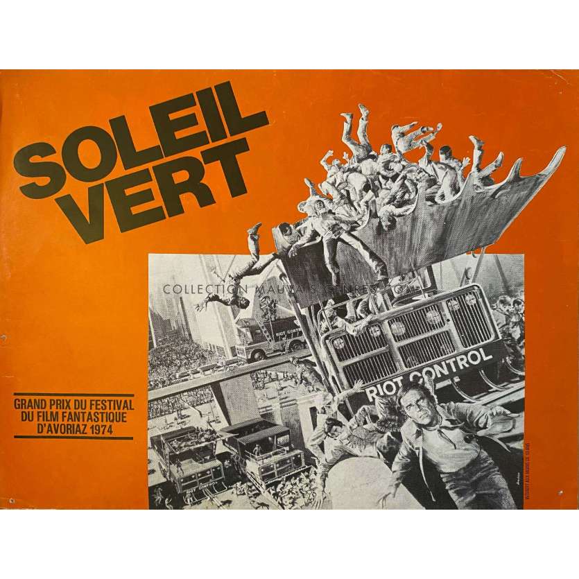 SOLEIL VERT Synopsis français- 24x30 cm. - 1973 - Richard Fleisher, Charlton Heston