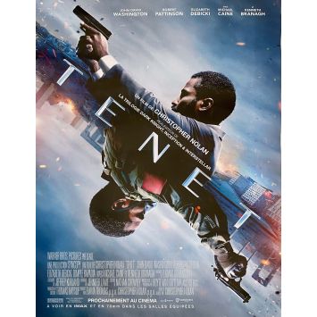 TENET Affiche de cinéma française- 40x54 cm. - 2020 - Christopher Nolan, John David Washington