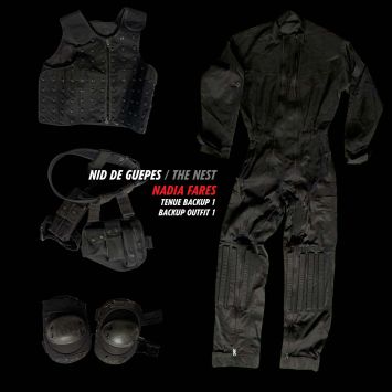 THE NEST Production-used Commando Outfit and Props 1 - Nadia Farès - 2002 - Florent-Emilio Siri