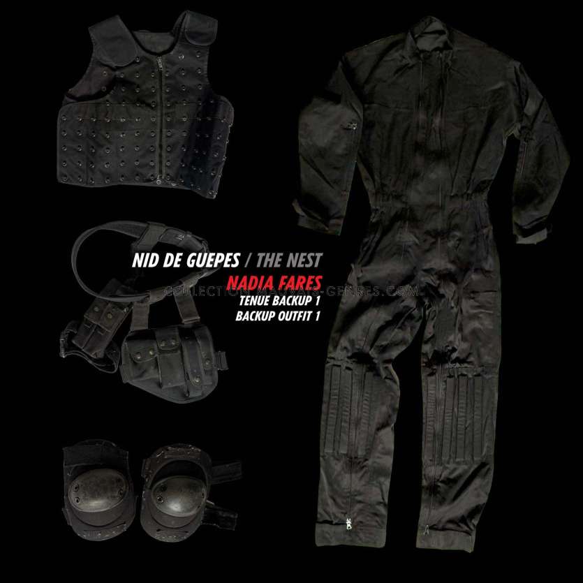 THE NEST Production-used Commando Outfit and Props 1 - Nadia Farès - 2002 - Florent-Emilio Siri