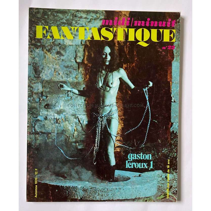 MIDI-MINUIT FANTASTIQUE N23 Magazine français 80p - 22x28 cm. - 1970 - Jean Rollin
