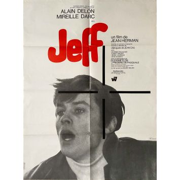 JEFF Affiche de cinéma française- 60x80 cm. - 1969 - Alain Delon, Jean Herman