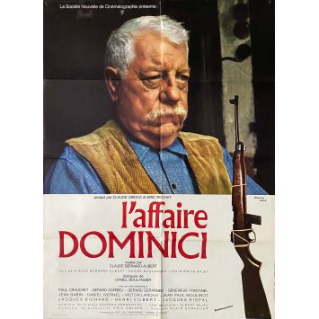 L'AFFAIRE DOMINICI Affiche de cinéma française- 60x80 cm. - 1973 - Jean Gabin, Claude Bernard-Aubert