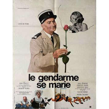 LE GENDARME SE MARIE Affiche de cinéma française- 60x80 cm. - 1968 - Louis de Funès, Jean Girault