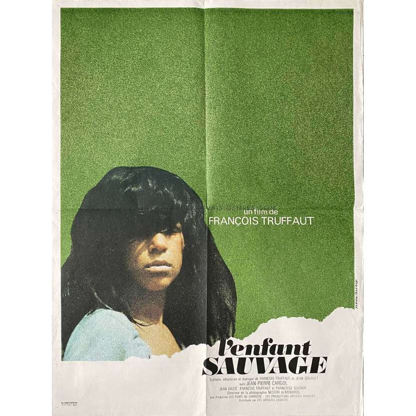 THE WILD CHILD French Movie Poster- 23x32 in. - 1970 - Jean-Pierre Cargol, François Truffaut