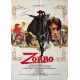 ZORRO Affiche de cinéma française- 60x80 cm. - 1975 - Alain Delon, Duccio Tessari