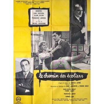 LE CHEMIN DES ECOLIERS French Movie Poster- 47x63 in. - 1959 - Lino Ventura, Michel Boisrond