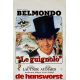 LE GUIGNOLO Belgian Movie Poster- 14x21 in. - 1980 - Jean-Paul Belmondo, Georges Lautner