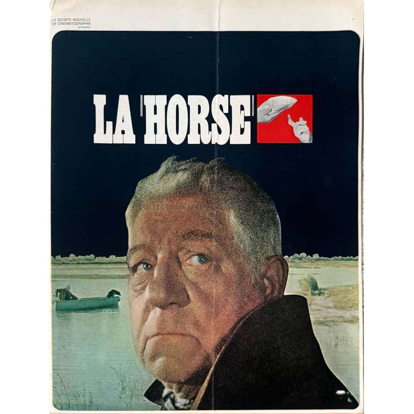 THE HORSE French Herald/Trade Ad 4 pages. - 10x12 in. - 1970 - Jean Gabin, Pierre Granier-Deferre