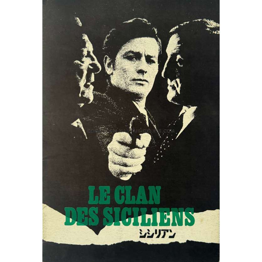THE SICILIAN CLAN Japanese Program 24p - 9x12 in. - 1969 - Lino Ventura, Henri Verneuil