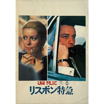 UN FLIC Japanese Program 30p - 9x12 in. - 1972 - Alain Delon, Jean-Pierre Melville