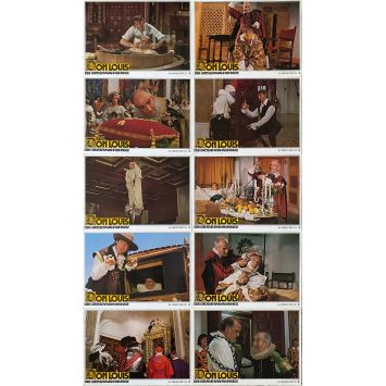DELUSIONS OF GRANDEUR German Lobby Cards x10 - 9x11,5 in. - 1971 - Louis de Funes, Gérard Oury