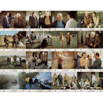 THE HORSE French Lobby Cards x16 - 10x12 in. - 1970 - Jean Gabin, Pierre Granier-Deferre