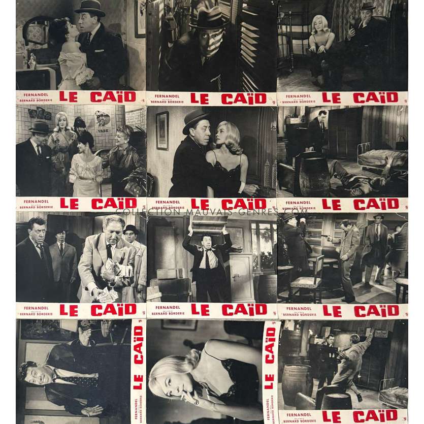 THE BOSS French Lobby Cards x12 - 10x12 in. - 1960 - Fernandel, Bernard Borderie