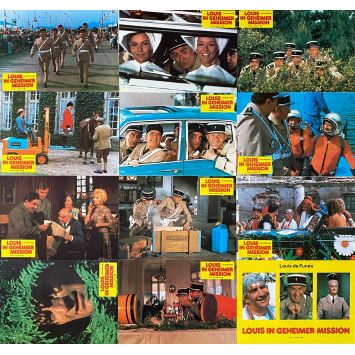 LE GENDARME EN BALLADE Photos de film allemandes x10 - RDA - 23x30 cm. - 1970 - Louis de Funès, Jean Girault