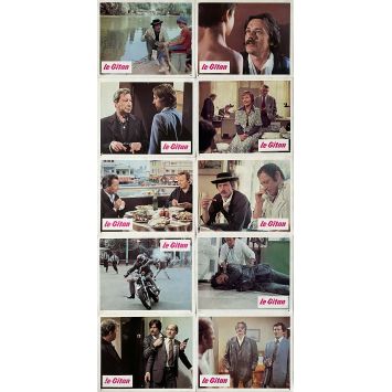 THE GIPSY French Lobby Cards x10 - 10x12 in. - 1975 - Alain Delon, José Giovanni