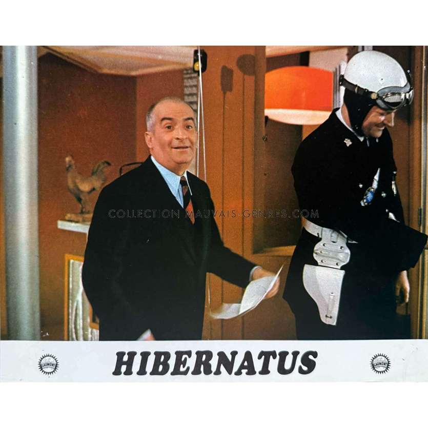 HIBERNATUS French Lobby Card N02 - 9x12 in. - 1969 - Louis de Funes, Edouard Molinaro