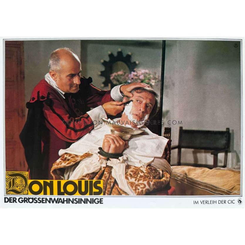 DELUSIONS OF GRANDEUR German Lobby Card N01 - 9x11,5 in. - 1971 - Louis de Funes, Gérard Oury